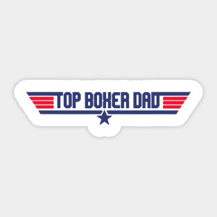 Top Boxer Dad Funny Dog Father Sticker